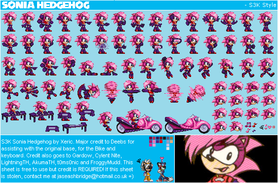 Sonic the Hedgehog Media Customs - Sonia