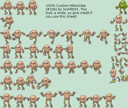 Pokémon Generation 1 Customs - #106 Hitmonlee