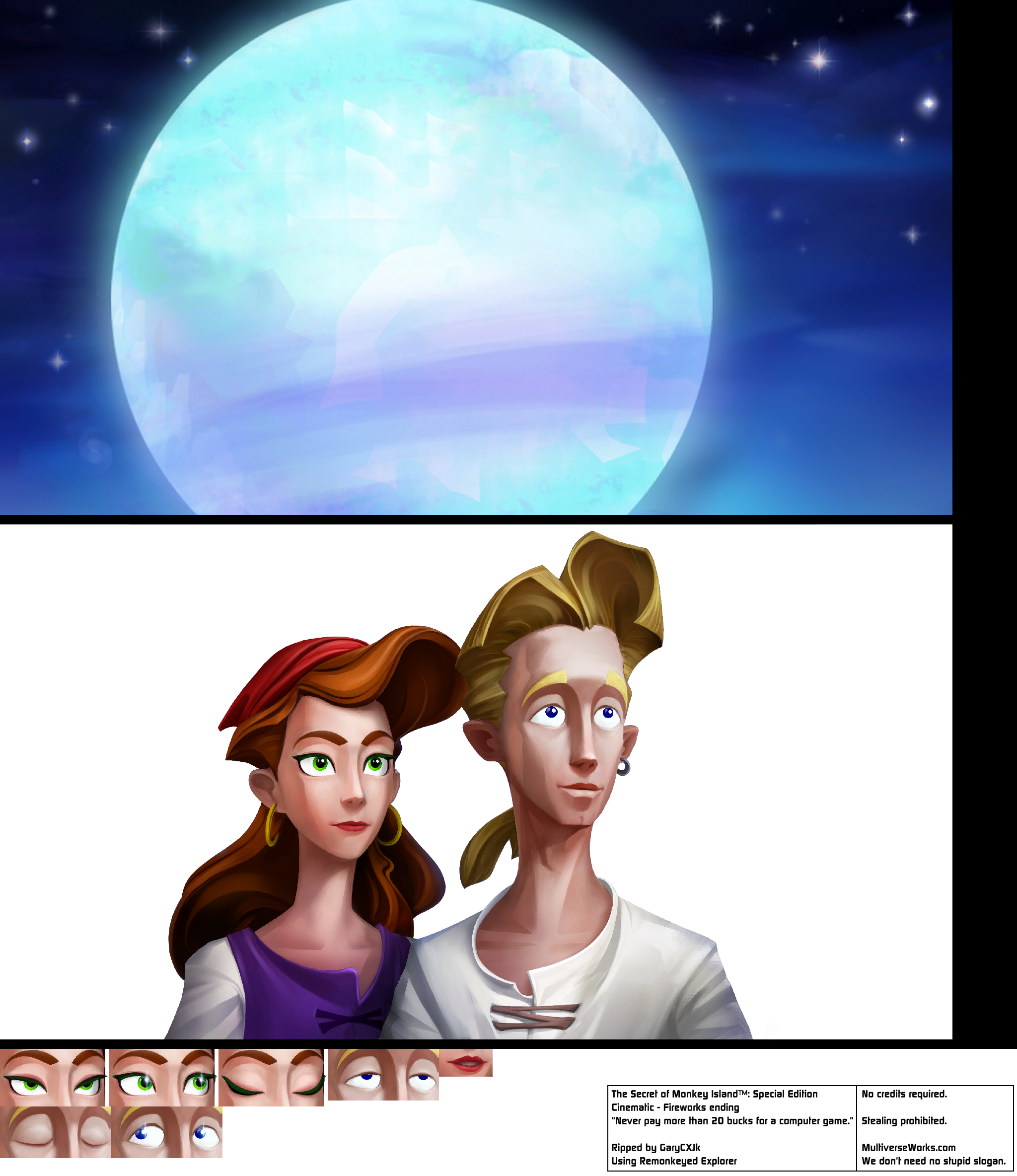 The Secret of Monkey Island: Special Edition - Fireworks Cutscene