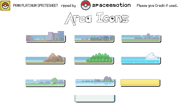 Pokémon Platinum - Area Images