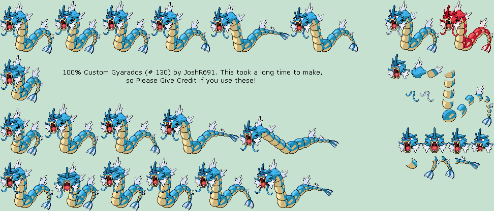 Pokémon Generation 1 Customs - #130 Gyarados