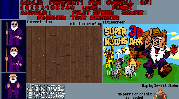 Super 3-D Noah's Ark (Unlicensed) - Menus and Intermissions