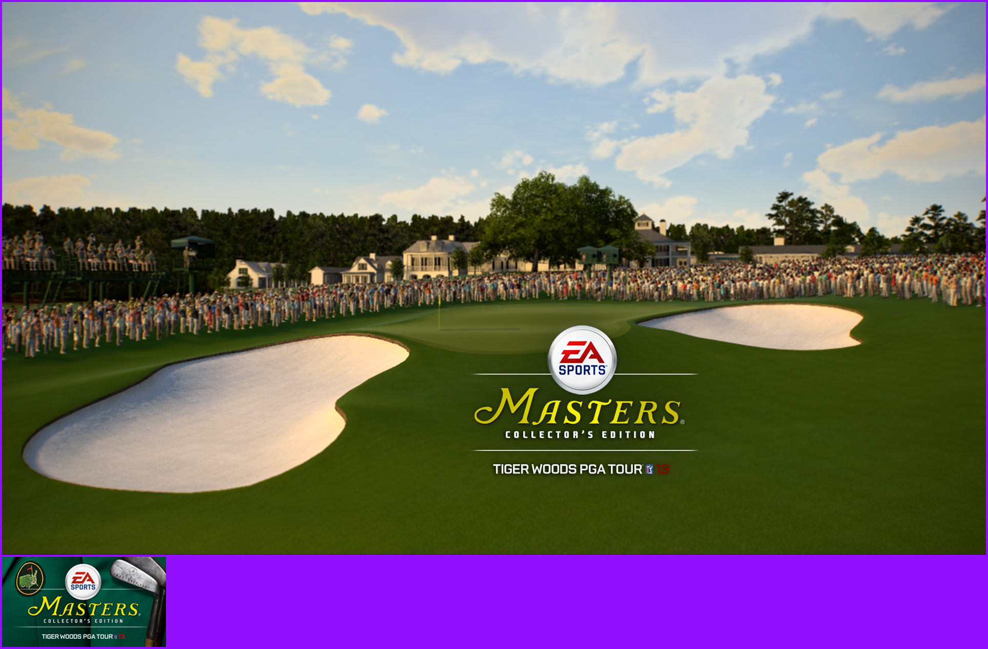 Tiger Woods PGA Tour 13 - Game Banner & Icon (Masters Collector's Edition)