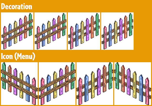 Pastel Picket Fence