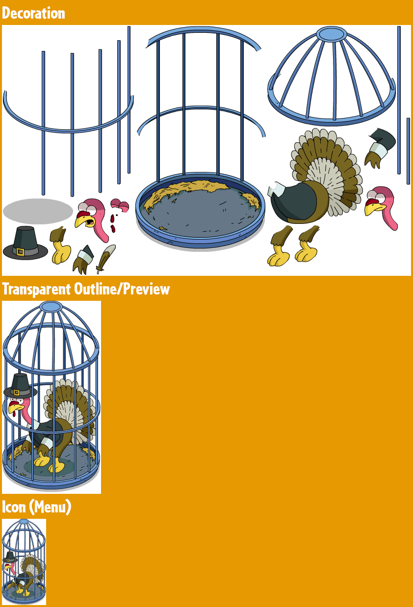 Caged Tom Turkey