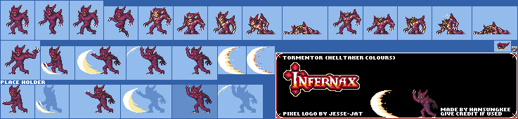 Infernax Customs - Tormentor Demon (Helltaker Colors)