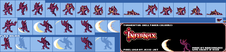 Infernax Customs - Tormentor Demon (Helltaker Colors)