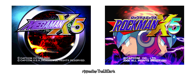 Mega Man X5 - Title Screen