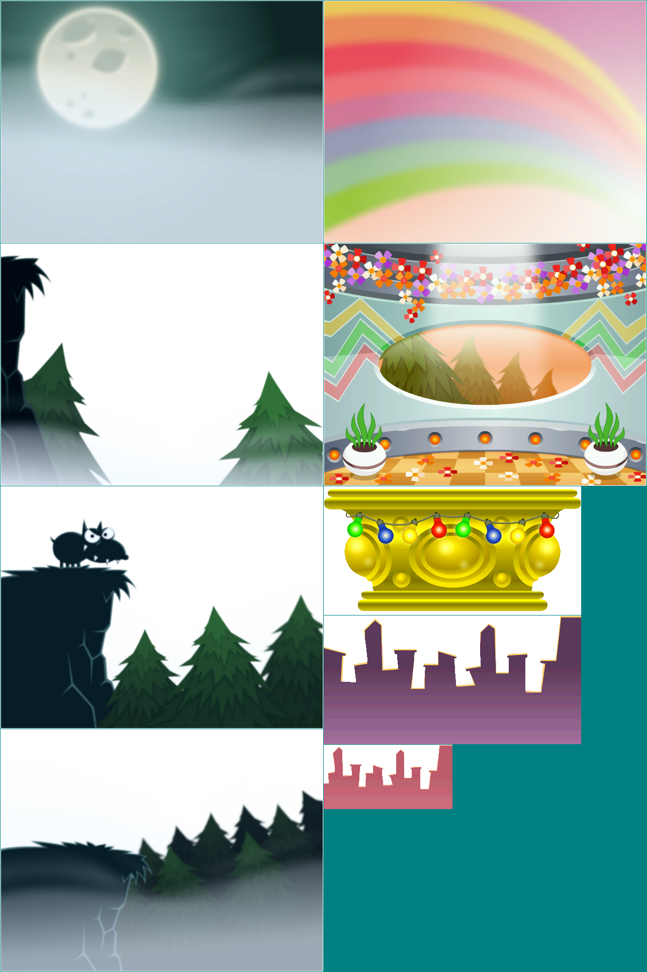 Family & Friends Party - Win & Lose Backgrounds