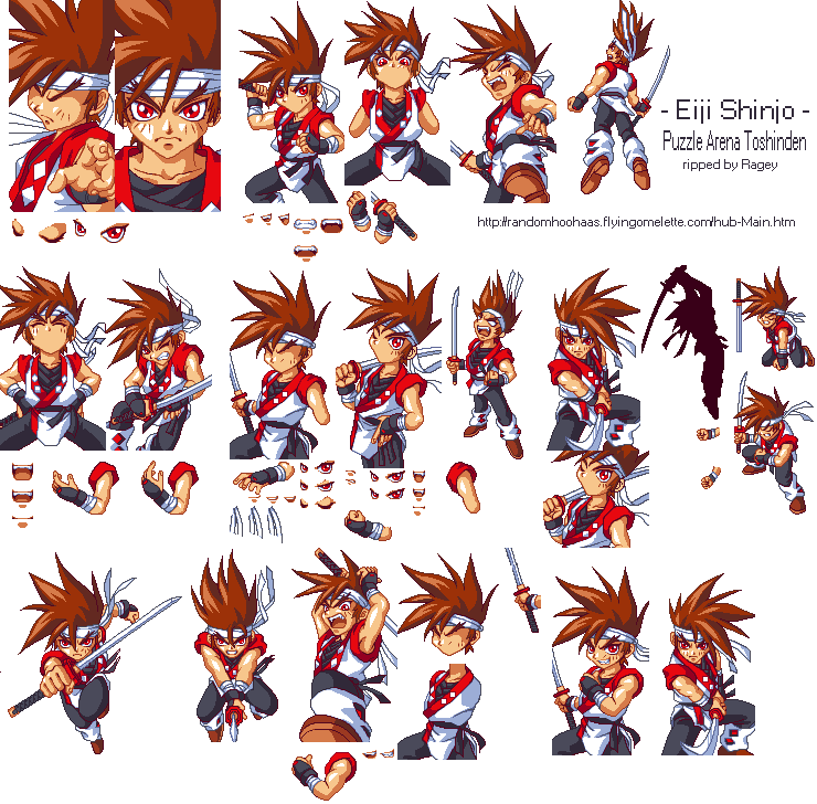Puzzle Arena Toshinden (JPN) - Eiji