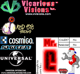 Crash Bandicoot: The Huge Adventure - Credit Logos