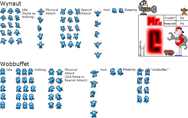 Pokémon Mystery Dungeon: Red Rescue Team - Wynaut & Wobbuffet