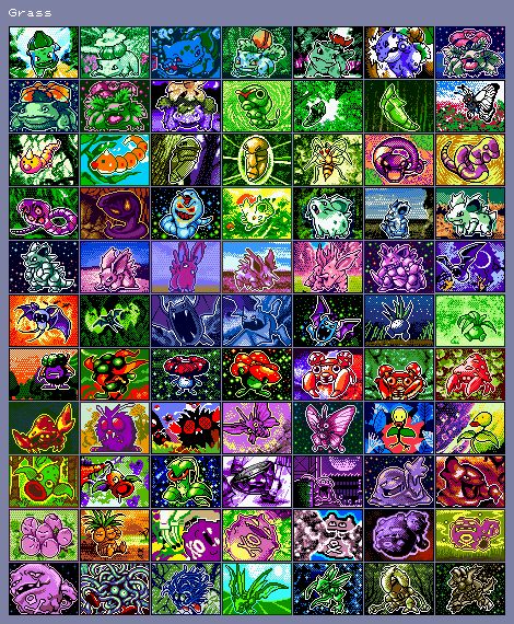 Pokémon Cards (Grass)