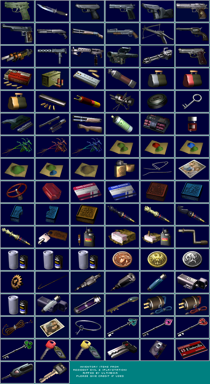 Resident Evil 2 - Inventory