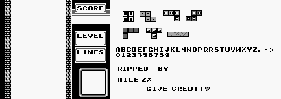 Tetris - In-Game Sprites