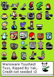 WarioWare: Touched! - Toys