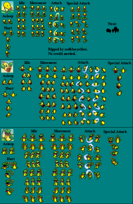 Pokémon Mystery Dungeon: Explorers of Time / Darkness - Bellsprout, Weepinbell & Victreebel