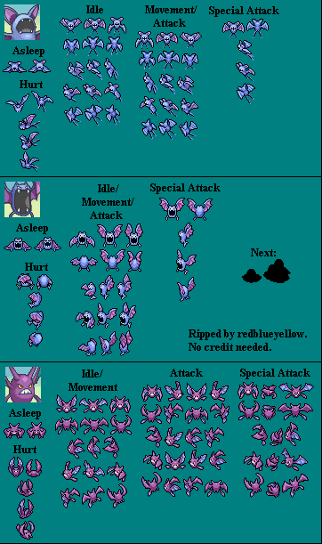 Zubat, Golbat & Crobat