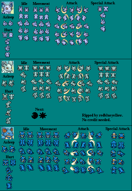 Pokémon Mystery Dungeon: Explorers of Time / Darkness - Nidoran♀, Nidorina & Nidoqueen