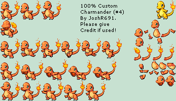 Pokémon Generation 1 Customs - #004 Charmander