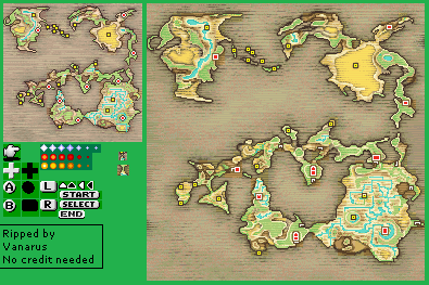 Final Fantasy 1: Dawn of Souls - World Map