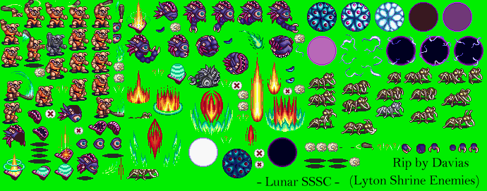 Lunar: Silver Star Story Complete - Lyton Shrine Enemies