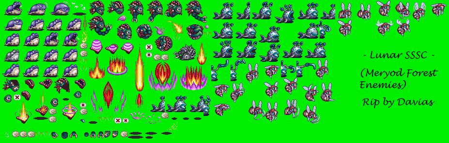 Lunar: Silver Star Story Complete - Meryod Forest Enemies
