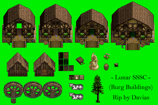 Lunar: Silver Star Story Complete - Burg Buildings