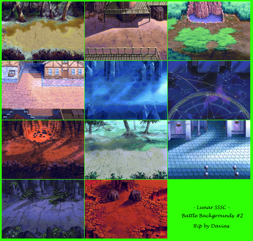 Lunar: Silver Star Story Complete - Battle Backgrounds 2