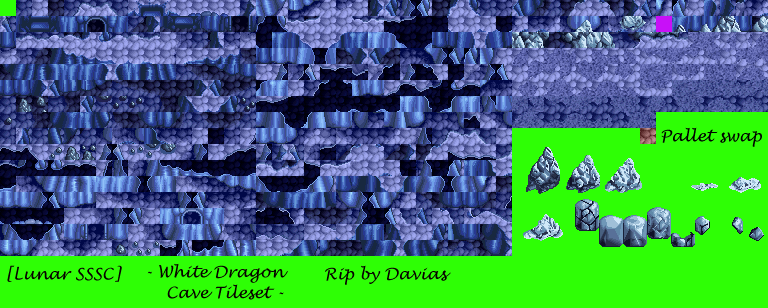 Lunar: Silver Star Story Complete - White Dragon Cave Tiles