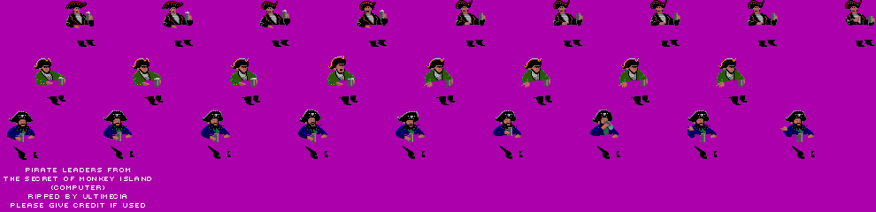 The Secret of Monkey Island - Pirate Leaders