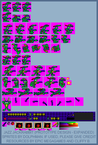 Jazz Jackrabbit Customs - Jazz Jackrabbit (Prototype Design - Expanded)