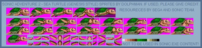 Sonic the Hedgehog Customs - Sea Turtle (Sonic Adventure 2)