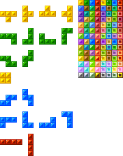 Tetris & Dr. Mario - Block Tiles (and Level 0 Tetriminos)