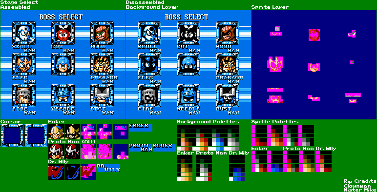 Mega Man Customs - Mega Man Soccer Stage Select (NES-Style)