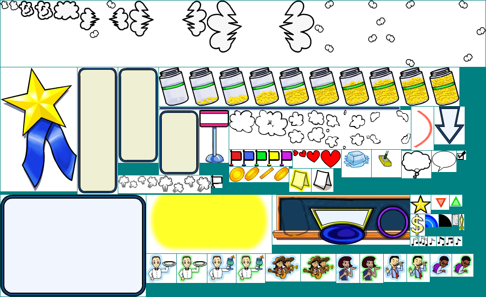 Diner Dash 2: Restaurant Rescue - HUD