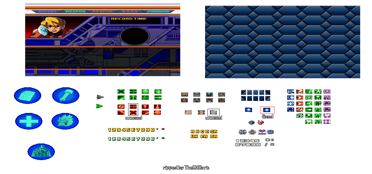 Mega Man X6 - Mission Report & Saving Screen