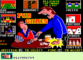 Pub Games - Game Select