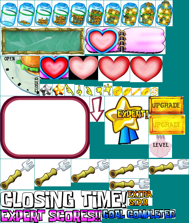 SpongeBob Diner Dash - HUD