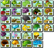 Plants Vs. Zombies (J2ME) - Seed Packets
