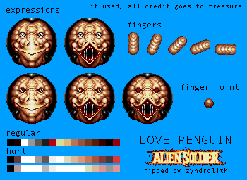 Alien Soldier - Love Penguin