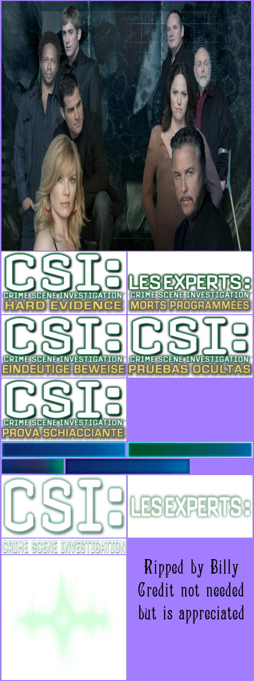 CSI: Hard Evidence - Main Menu