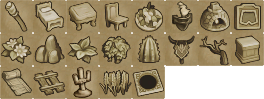 Dragon Quest Builders - Room Recipe Categories