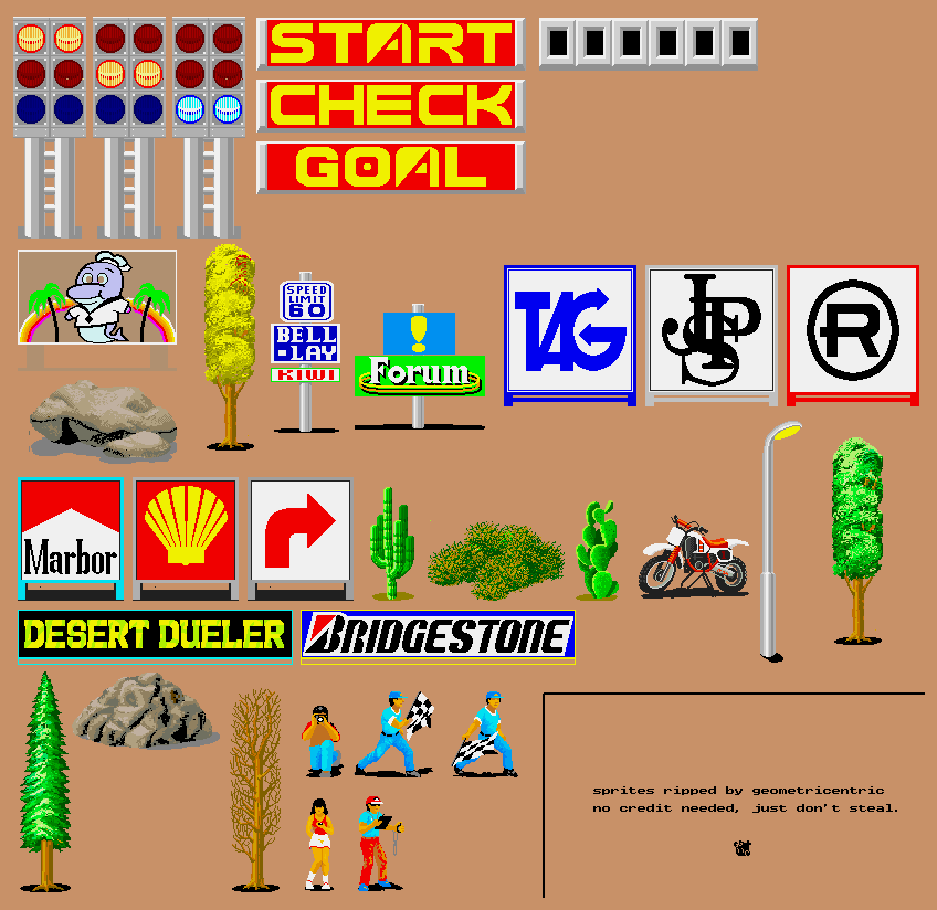 Hang-On - Off-Road Obstacles