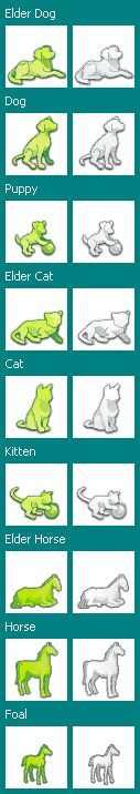The Sims 4 - Pet Age Icons