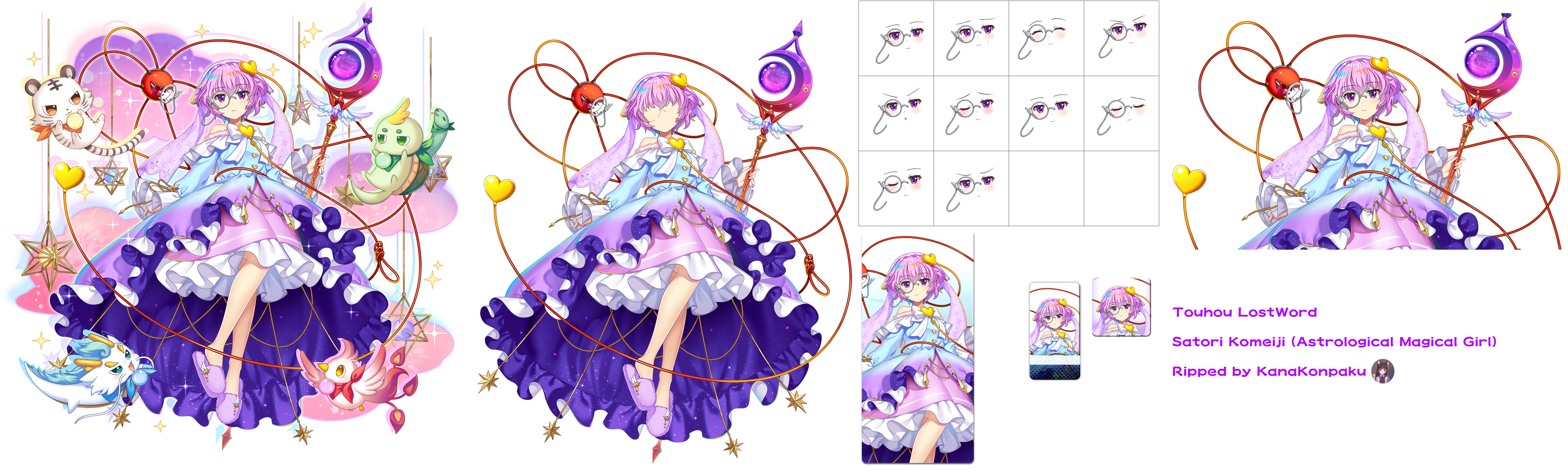 Touhou LostWord - Satori Komeiji (Astrological Magical Girl)