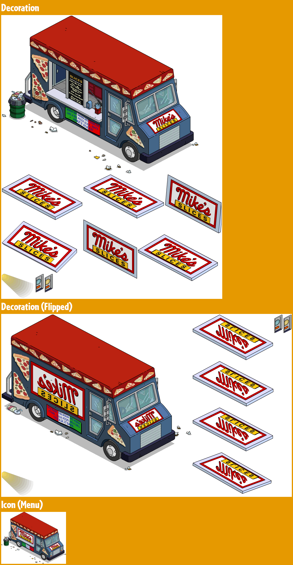 The Simpsons: Tapped Out - Mike's Slices Pizza Truck