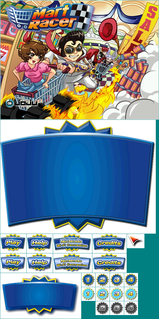 Mart Racer - Title Screen