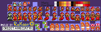 Mario, Peach & Toad (SMB1, 16-Bit)