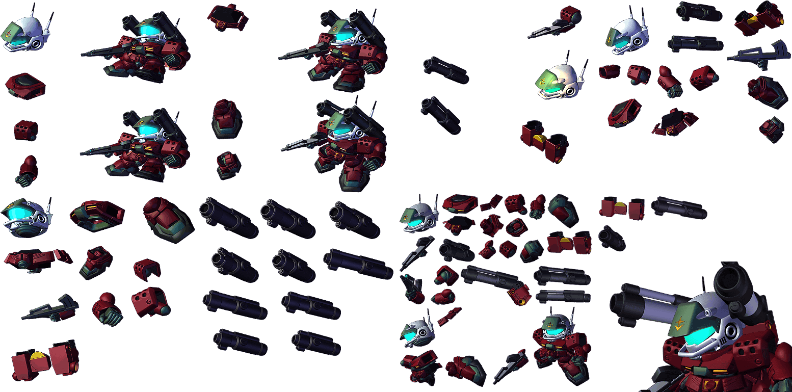SD Gundam G Generation World - Guncannon Mass Production Type